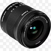 佳能EF镜头安装佳能10-s 10-18 mm镜头c-s 10-18 mm f/4.5-5.6是STM相机镜头-佳能ef 75 300 mm f 4 56 iii