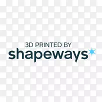 Shapeways 3D打印徽标组织-3D打印市场