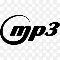 MP3音频文件格式徽标-mp3