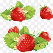 草莓奶油蛋糕夹艺术-草莓
