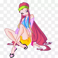 仙女粉红服装剪贴画-仙女