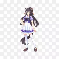 美丽的成田布莱恩纯种hishi Amazon maruzensky双马尾马