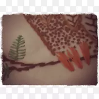 梭织棕色刺绣针法