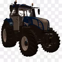 农业模拟器17拖拉机新荷兰农业轮胎菲亚特汽车-拖拉机