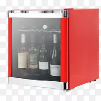 冰箱，葡萄酒冷却器，鸡尾酒瓶，冰箱