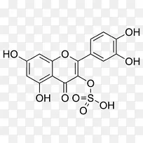 槲皮素3-O-硫酸钠黄酮类化合物