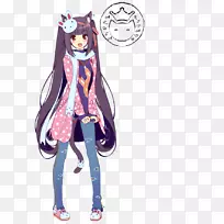 Nekopara巧克力冰淇淋猫