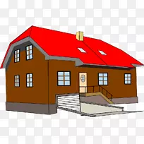 房屋建筑屋顶剪贴画