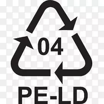 低密度聚乙烯塑料回收标志聚对苯二甲酸乙二醇酯塑料回收
