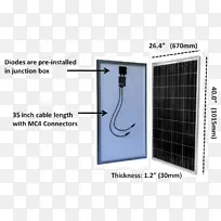 电池充电器太阳能电池板离网多晶硅电池充电控制器