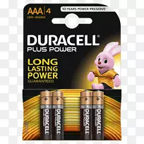 AAA电池，Duracell碱性电池，电动电池-电池