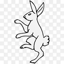 国内兔子纹章艺术-兔子