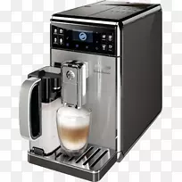 带卡布其纳托的自动咖啡机-15巴-不锈钢/无烟煤浓缩咖啡机-咖啡