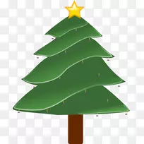 松树圣诞树弗雷泽冷杉剪贴画-圣诞树