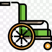 轮椅残疾电脑图标医学剪辑艺术轮椅