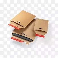 胶带瓦楞纸纤维板包装和贴标信封