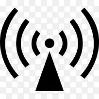 无线电波危险符号射频无线电