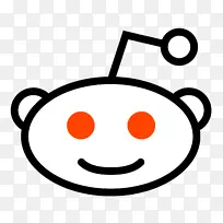 Reddit标志-外星人脸