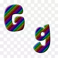 字母g-紫色字母