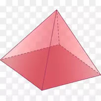 方形金字塔三角形底座体积-金字塔