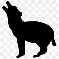苏格兰猎犬约克郡猎犬西部高地白狗剪影-剪影