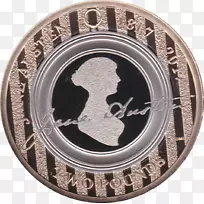 两磅硬币，五十便士英镑，英镑硬币
