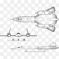 洛克希德sr-71黑鸟飞机洛克希德a-12侦察机-飞机
