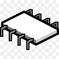 中央处理单元集成电路和芯片微处理器剪贴画计算机