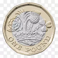 皇家铸币，1英镑，2英镑，英镑的硬币，伦敦的大火-英镑的硬币。