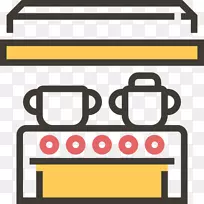 烹饪范围电脑图标剪贴画炉顶