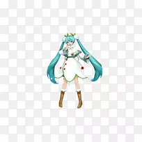 雕像服装设计卡通-Hatsune Miku项目第二代