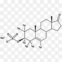 硫酸脱氢表雄酮结构雄激素化学化合物-硫酸钠