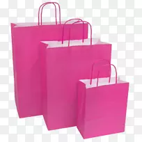 购物袋和手推车，纸包装和贴标签塑料袋
