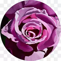 花园玫瑰水彩画油画艺术