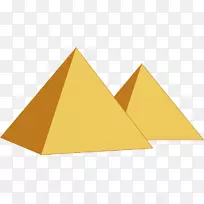 埃及金字塔吉萨双金字塔创意