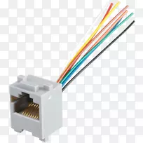 网络电缆注册千斤顶电器连接器rj-11
