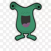 青蛙嘴动画字体-青蛙