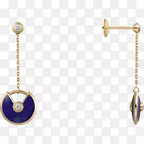 耳环卡地亚珠宝项链手镯珠宝模型