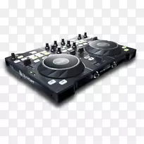 DJ控制器音频混频器光盘骑师DJ混音器大力士dj 4集-乐器
