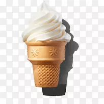 巧克力冰淇淋锥汉堡包圣代冰淇淋