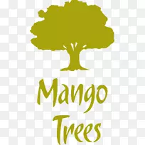 印度菜芒果树徽标芒果-芒果树