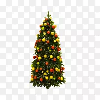 圣诞树装饰五旬节圣诞彩灯-圣诞树