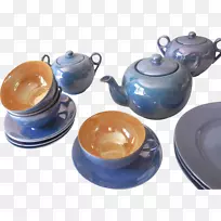 茶杯陶瓷碟陶器水壶