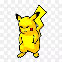 Pikachu绘图Raichu剪贴画-Pikachu