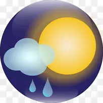 天气预报气象站毛毛雨电脑图标天气预报