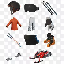 滑雪和滑雪板头盔服装附件.设计
