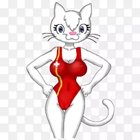 胡须猫剪贴画-小猫