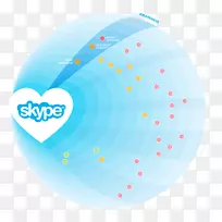 桌面壁纸skype语音通过ip-skype