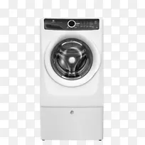 洗衣机，衣物干燥机，伊莱克斯eflw417siw4.3cu。英国“金融时报”。带豪华洗衣器的前装洗衣机洗家用电器洗衣机