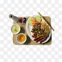 亚洲菜越南菜咖喱菜午餐-早餐